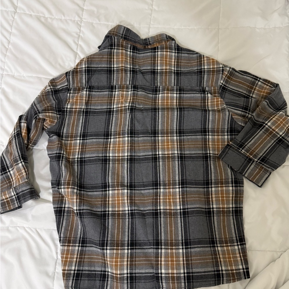 SHEIN Oversized Plaid Flannel Shirt - Picture 7 of 10